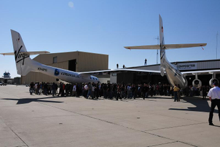 Illustration for article titled First Virgin Galactic White Knight II Photos